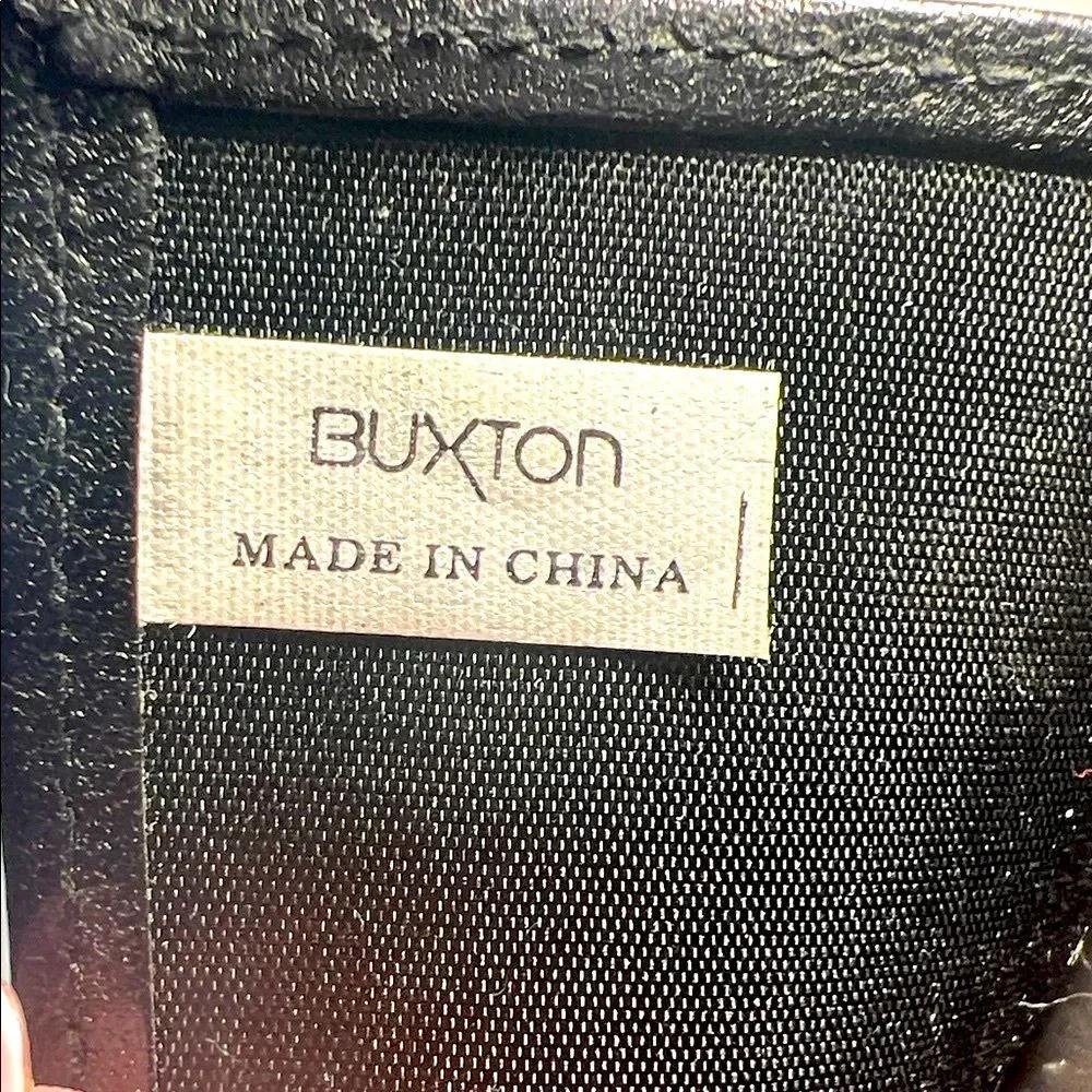 Buxton Black Leather Wallet